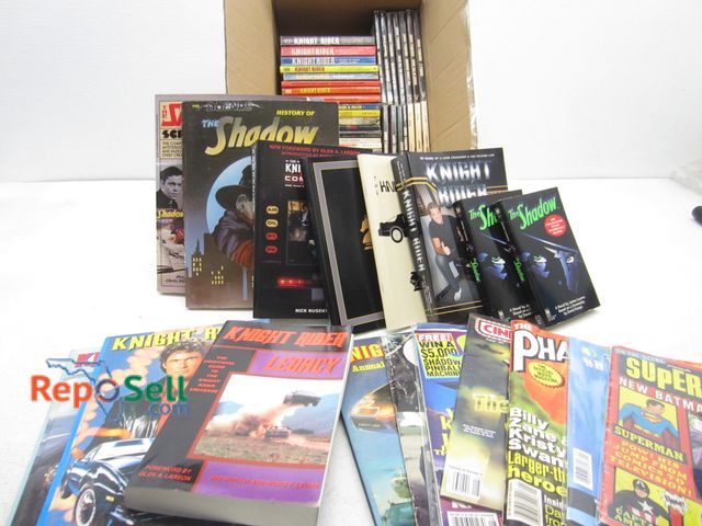 Lot 31-1321 - Lot Of (50)+ Books: Knight Rider, The Shadow, Maxwell Grant, etc
