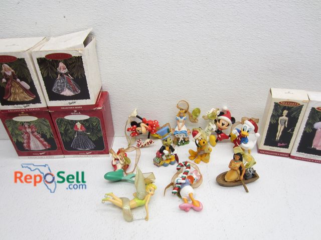 Lot 31-1178 - (6) Barbie Ornaments, (10) Disney Ornaments