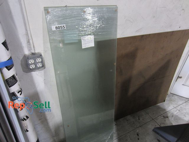 Lot 31-8055 - (2) 59.5" x 21.5"  Vertical Reeded Glass