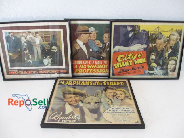 Lot 31-1287 - (4) Vintage Framed 1940's Movie Posters