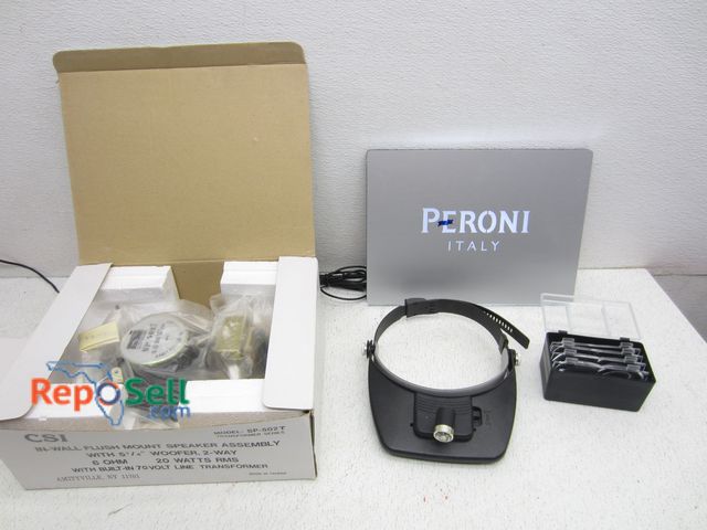 Lot 31-6440 - Peroni, Italy Light-Up Sign (Power On), Jewelers Headset And 5 1/4" Subwoofer