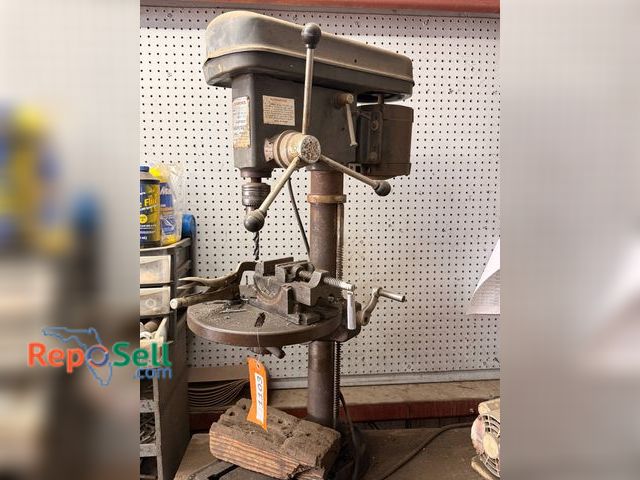 Lot 31-1103 - Bench-Top Drill Press Featuring A Sturdy Metal Base, Hand Crank Controls, Industrial Motor, And Atta...