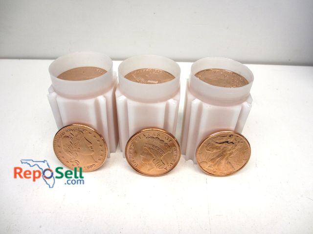 Lot 31-2027 - (60) 1 oz. Copper Coins USA .999 Fine - Three Varieties