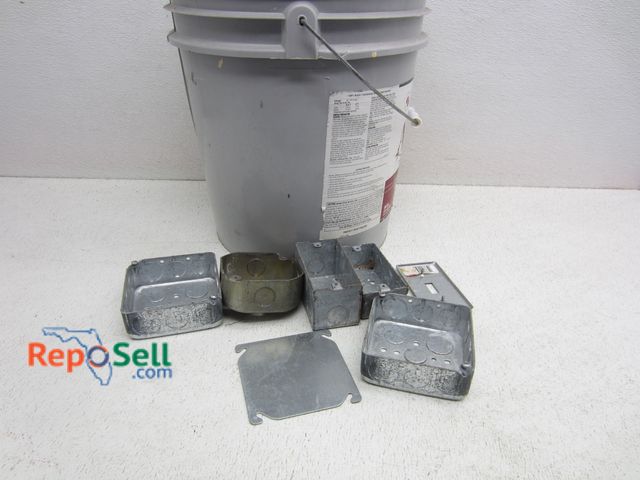 Lot 31-6269 - Bucket Full of Assorted Electrical Outlet Parts