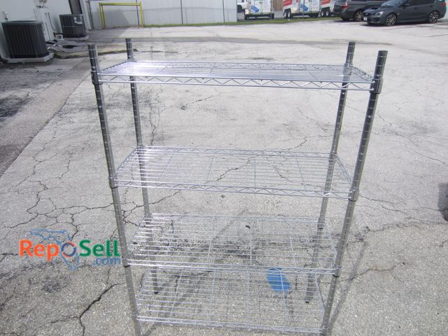 Lot 31-5371 - NSF 4-Teir Metal Storage Rack 36"x51"x14"