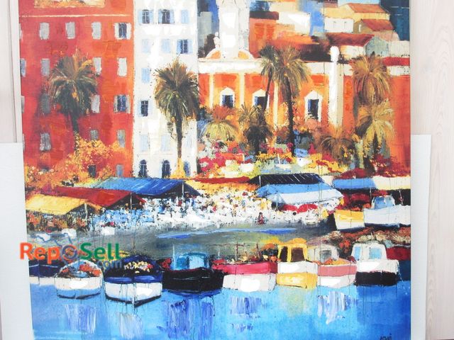 Lot 31-1082 - Large Stretched Art