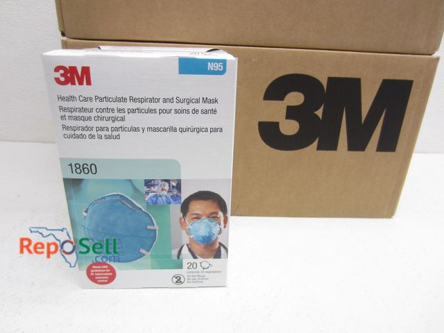 Lot 31-5096 - (240) 3M N95 Masks/Respirators #1860 Exp 6/2026 - (12) Boxes Of Masks