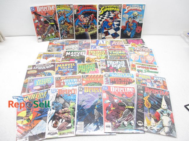 Lot 31-4117 - (30) Vintage Comic Books; Marvel &amp; DC; Assorted Titles; All Bagged and Boarded