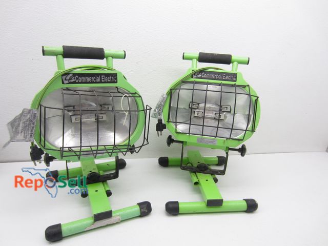Lot 31-9183 - (2) Adjustable Commercial Electric Lights - Both Power On