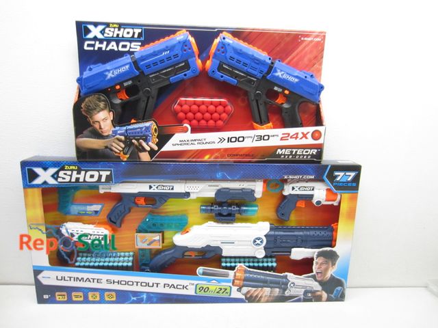 Lot 31-9222 - New Zuro Meteor X Shot Ball Plaster 2 Pack With Giant Toy Check