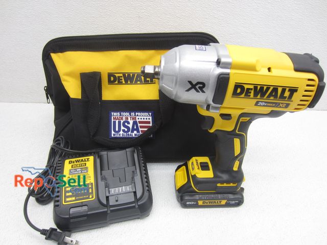 Lot 31-1221 - New 20V DeWalt Impact Wrench w/ Bag, Battery &amp; Charger, #DCF899H