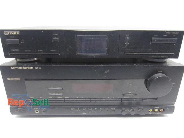 Lot 31-6078 - Harmon/Kardon AVR40 And Fisher Radio FM-9335 - Both Power On