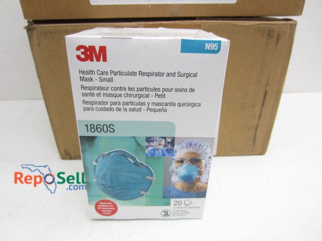 Lot 31-5091 - (240) 3M N95 Masks Respirator #1860S Small Exp 6/2026 - (2) Cases