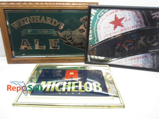 Lot 31-8568 - Michelob, Heineken &amp; Weinhard's Mirrors