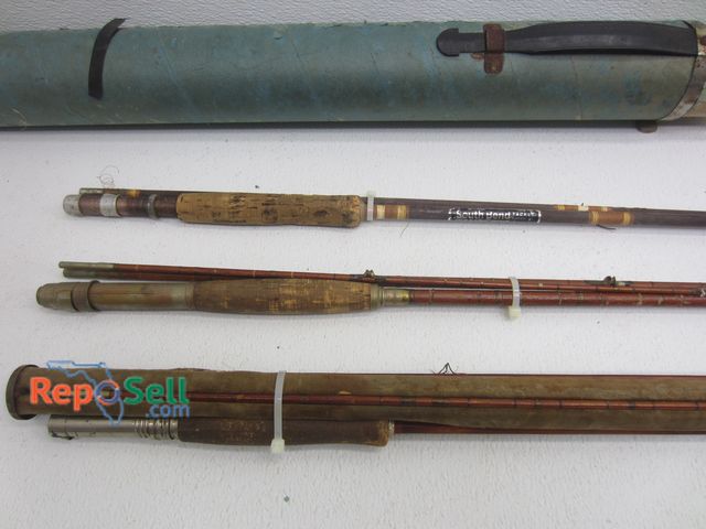 Lot 31-7240 - (3) Vintage Fly Rods w/Case: South Ben, Wood &amp; Brass