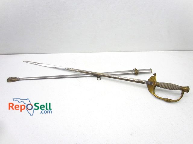 Lot 31-6312 - Vintage Officers Dress Sword 3' L, Possibly Civil War Era