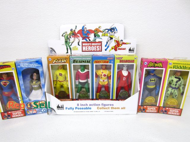 Lot 31-1217 - (8) DC World's Greatest Heroes 8-inch assorted action figures with display box