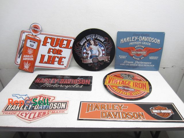 Lot 31-7135 - (7) Harley Metal Signs