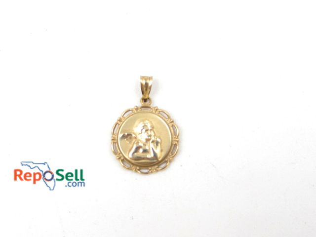 Lot 31-2028 - 14K Yellow Gold Angel Pendant - 1.17g
