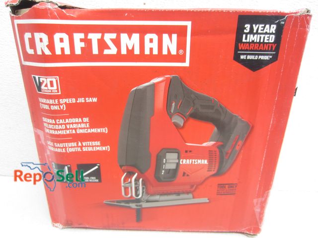 Lot 31-6133 - New Craftsman 20V Variable Speed Jig Saw #CMCS600B - Tool Only