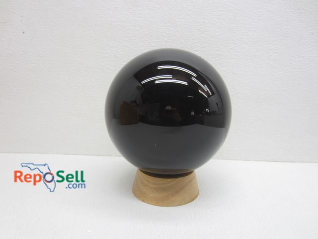Lot 31-7254 - Obsidian Sphere on Stand: 22lbs, 8"
