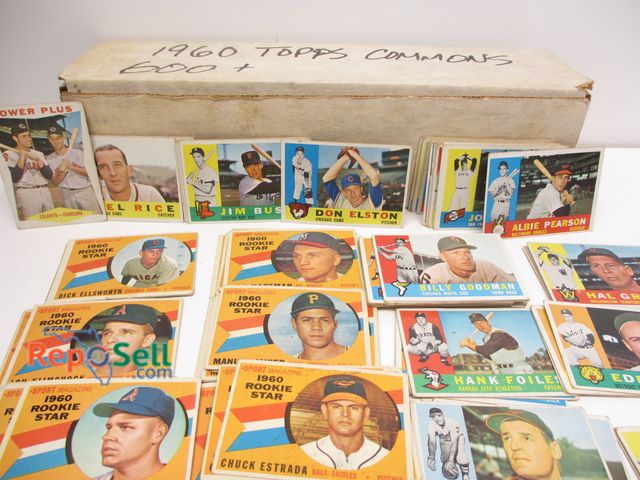 Lot 31-6427 - Topps 1960 Baseball Cards: Approx (600+) Commons