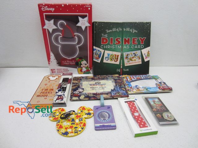Lot 31-9191 - Disney Lot: Decor Light, Picture Frames, Luggage Tags, etc.