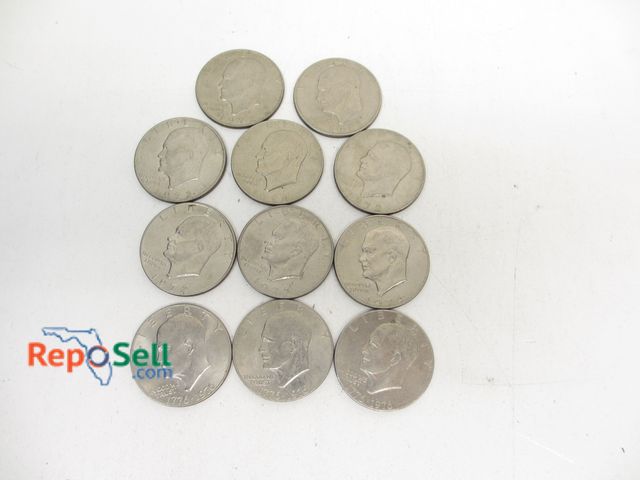 Lot 31-6019 - (11) Ike Dollar Coins: (8) are 1971-74