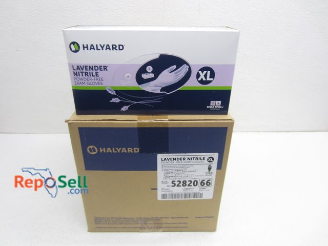 Lot 31-2477 - New (2300) Halyard Nitrile Exam Gloves XL #52820