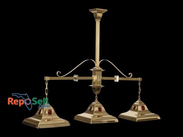 Lot 31-1064 - (55) NEW Closeout Brass  light fixture Pool Table Light
Solid brass materials using tooling from the...