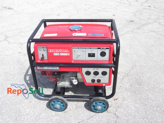 Lot 31-6489 - Honda EB3500X Industrial Grade Generator With High Wheel Kit. Just Serviced With New Carberator, Oil...