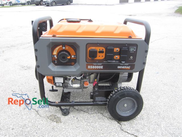 Lot 31-5536 - Generac 8000RSE Generator, 88.5hrs Run Time - Ran When Tested - HEAVY/Bring Labor