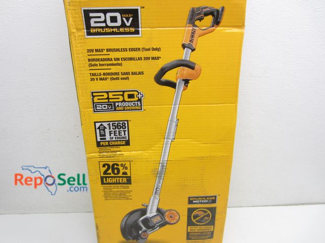 Lot 31-1047 - DeWalt 20V Brushless Edger - TOOL ONLY #DCED400B - Some Box Damage