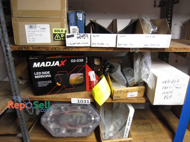 Lot 31-1031 - Golf Cart Parts Lot: MadJax LED Side Mirrors, Precedent Taillights, Headlights, Hardware