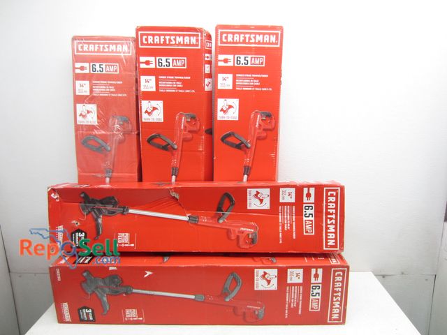 Lot 31-5369 - (5) New Craftsman 6.5 AMP 14" String Trimmer/Edgers #CMEST913