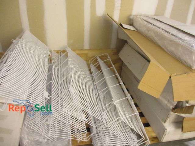 Lot 31-3076 - Large Lot of Metal Shelving (2 Pallets) White - Appears New