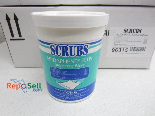 Lot 31-6038 - (12) Tubs Scrubs Disinfecting Wipes #96315 - (2) Cases