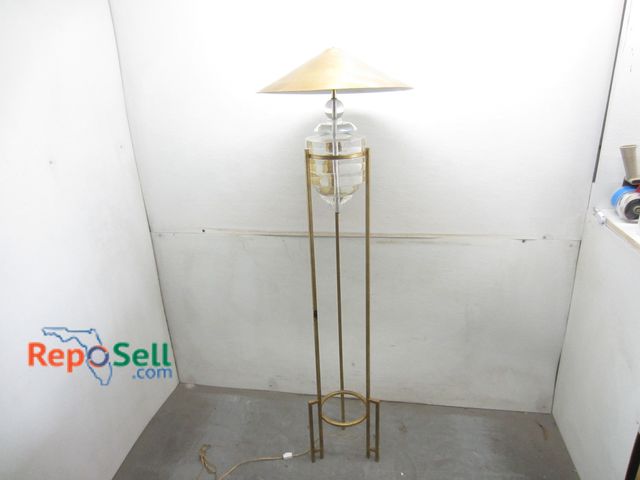 Lot 31-6087 - MCM Acrylic Floor Lamp 62" H - Untested, No Bulbs