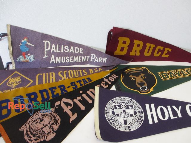 Lot 31-1353 - (7) Assorted Pennants: Colleges, Palisade Park etc