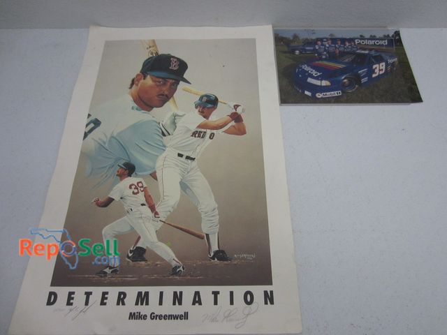 Lot 31-1366 - Mike Greenwell signed poster with JSA COA. 24"x16", No COA For picture