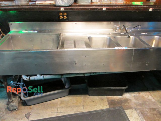 Lot 31-2155 - Multi Station Sink 83" x 22 Buyer Must Unhook and Cap