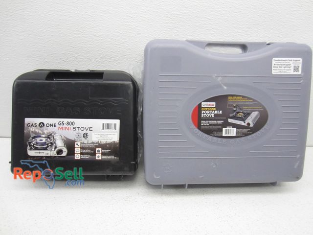 Lot 31-9482 - (2) Portable Camping Gas Stoves In Case, Both Appear New