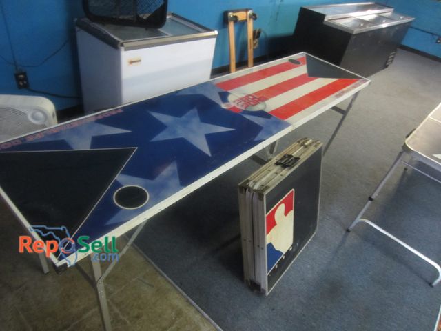 Lot 31-2038 - (2) Beer Pong Tables, 89.5" Each, 24x24" Folded