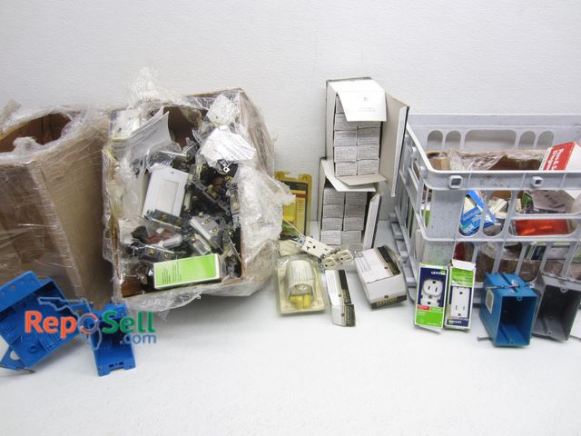 Lot 31-3587 - Lot of Electrical Supply: Gang Boxes, Switches, Receptacles, etc.