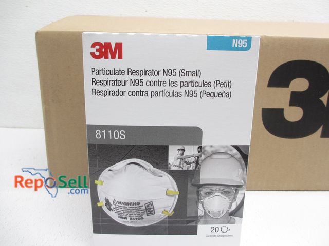 Lot 31-9099 - (160) 3M N95 Masks (1 Case) #8110S EXP 8/2026