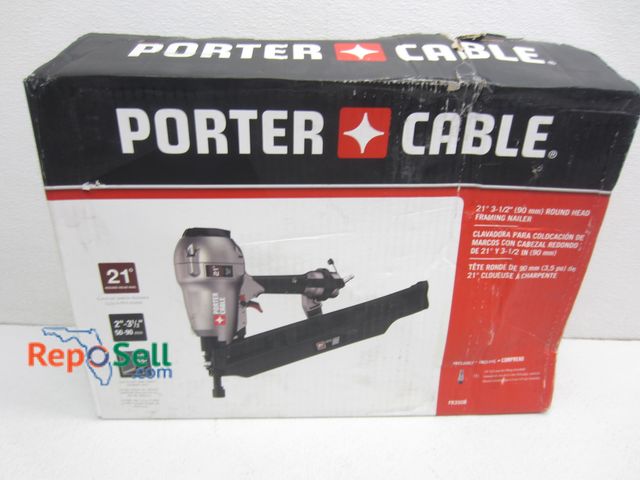 Lot 31-3067 - Porter Cable 21 Degree 3 1/2" Round Head Framing Nailer #FR350B - Some Box Damage