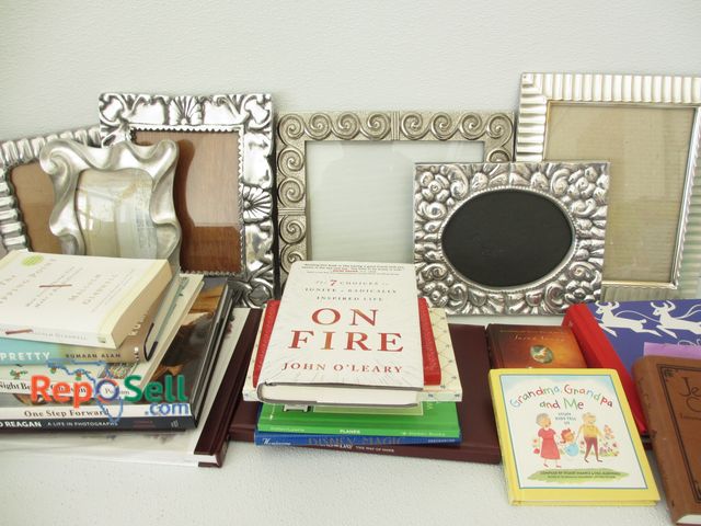 Lot 31-3006 - Estate Lot: (6) Frames and Assorted Books: Kids, Religious, Reagan, etc.