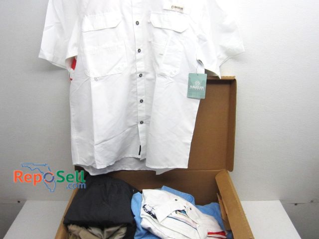 Lot 31-9141 - New Men's Clothing w/Tags: (4) Magellan Shirts M &amp; L, Cargo &amp; Dress Slacks 42/32 &amp; 44/32