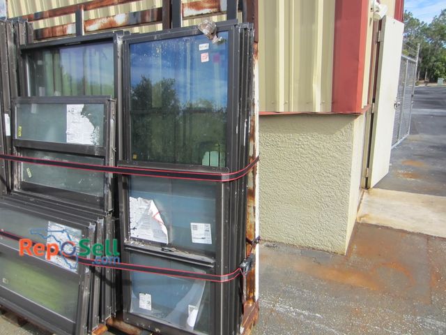 Lot 31-8350 - (4) Aluminum Window Inserts: (3) 185 Impact 63"x26.5" And (1) 38"x26"