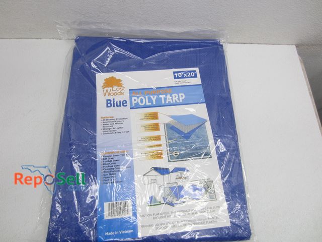 Lot 31-1344 - Blue All Purpose Poly Tarp, 10x20